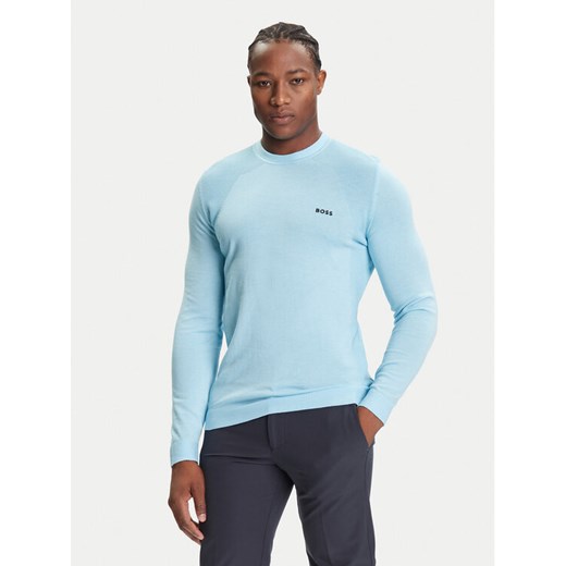 BOSS Sweter K_Momentum 50541944 Błękitny Regular Fit ze sklepu MODIVO w kategorii Swetry męskie - zdjęcie 184769796