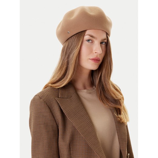 Weekend Max Mara Beret Pitti 2525576014 Brązowy ze sklepu MODIVO w kategorii Czapki zimowe damskie - zdjęcie 184769828