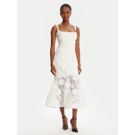 BARDOT Sukienka koktajlowa Marico Lace 60000DB Biały Regular Fit ze sklepu MODIVO w kategorii Sukienki - zdjęcie 184769857