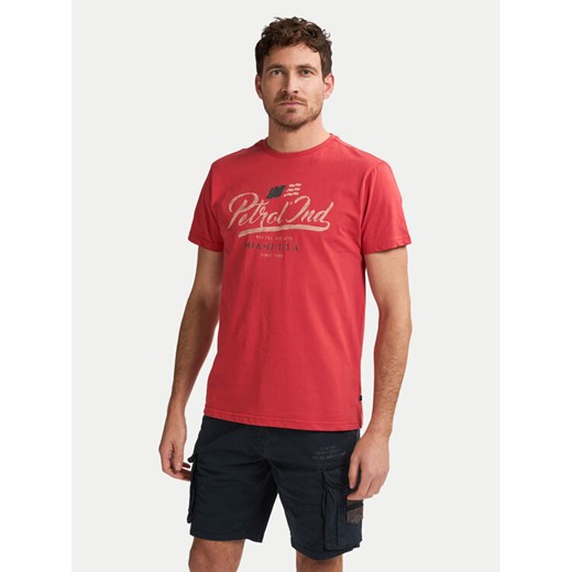 Petrol Industries T-Shirt M-1050-TSR600 Czerwony Regular Fit ze sklepu MODIVO w kategorii T-shirty męskie - zdjęcie 184769858