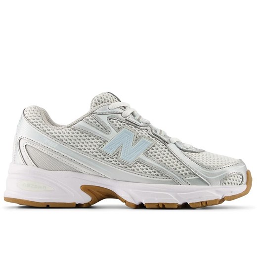 Buty młodzieżowe New Balance GR740AA - srebrne ze sklepu streetstyle24.pl w kategorii Buty sportowe damskie - zdjęcie 184772856