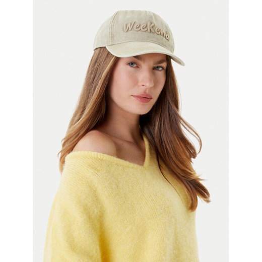 Czapka z daszkiem Weekend Max Mara Bruno 2525576024 Beżowy ze sklepu eobuwie.pl w kategorii Czapki z daszkiem damskie - zdjęcie 184772878
