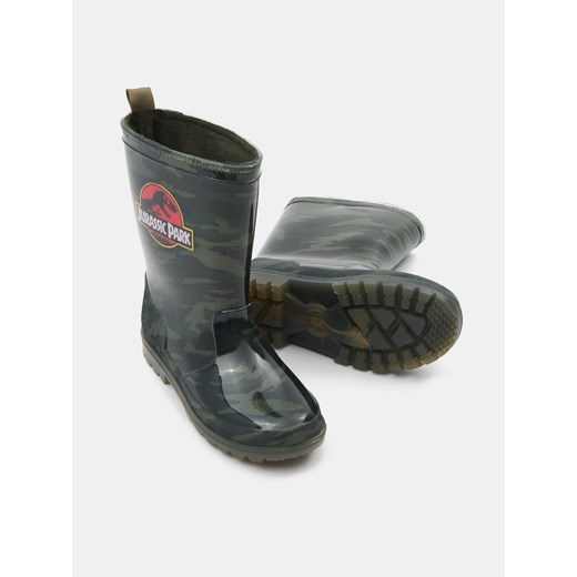 Sinsay - Kalosze LED Jurrasic Park - zielony Sinsay 33 Sinsay