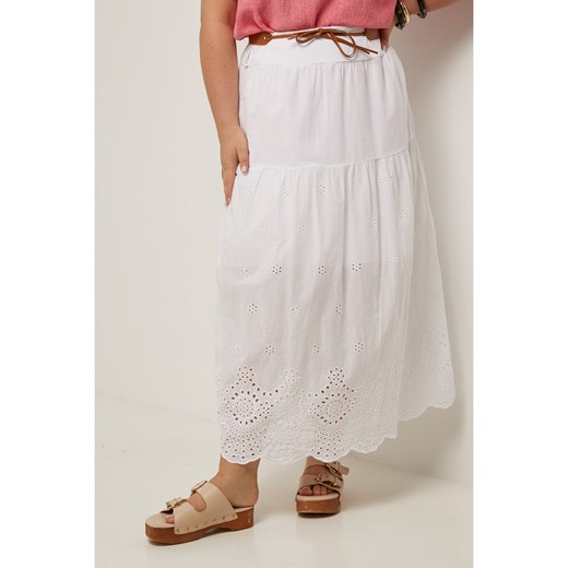 Curvy Lady Spódnica w kolorze białym Curvy Lady 48/50 okazja Limango Polska