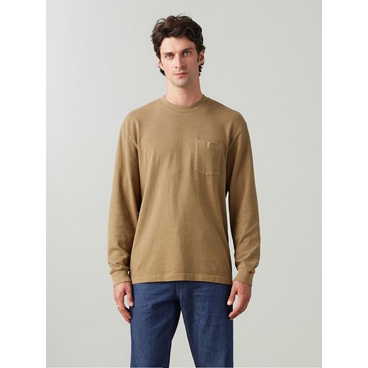 Levi&apos;s Koszulka w kolorze jasnobrązowym L Limango Polska wyprzedaż