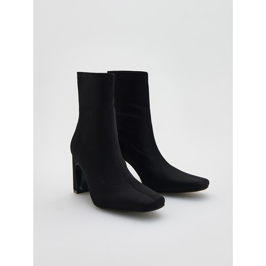 Reserved - Botki na obcasie - czarny Reserved 35 Reserved