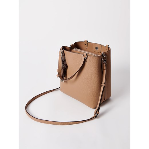 Mohito - Torba worek z brelokiem - beżowy Mohito ONE SIZE Mohito