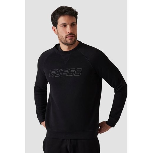 GUESS Czarna męska bluza New Aldwin, Rozmiar M ze sklepu outfit.pl w kategorii Bluzy męskie - zdjęcie 184777147