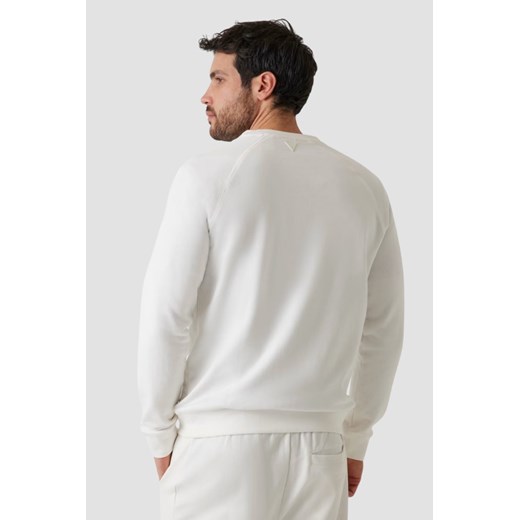 GUESS Biała męska bluza New Aldwin, Rozmiar M Guess  outfit.pl