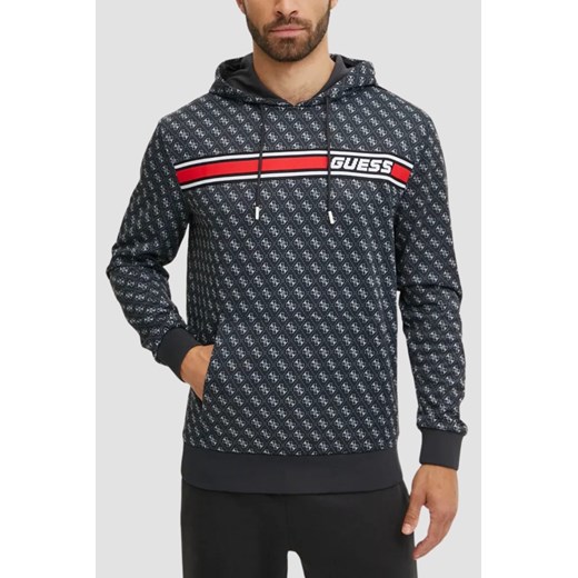 GUESS Czarna męska bluza New Korbin, Rozmiar S ze sklepu outfit.pl w kategorii Bluzy męskie - zdjęcie 184777177
