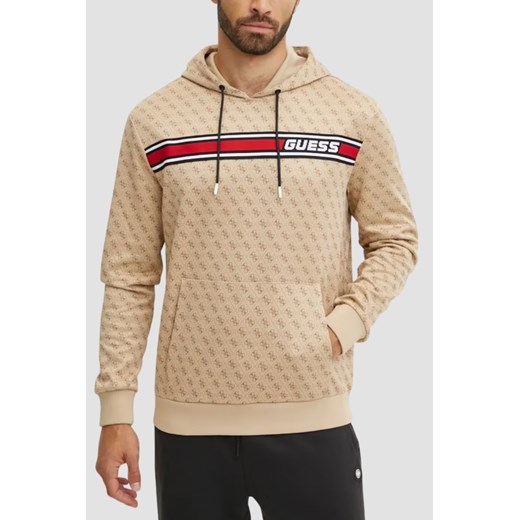 GUESS Beżowa bluza męska New Korbin, Rozmiar M ze sklepu outfit.pl w kategorii Bluzy męskie - zdjęcie 184777186
