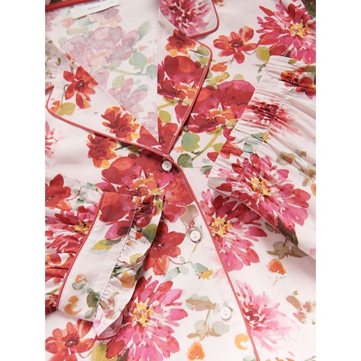 Reserved - Dwuczęściowa piżama z wiskozy - fuksja Reserved M Reserved