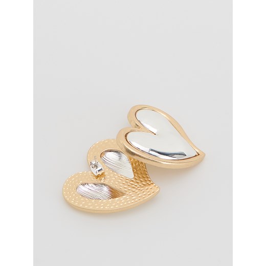 Reserved - Kolczyki w kształcie serca - wielobarwny Reserved ONE SIZE Reserved