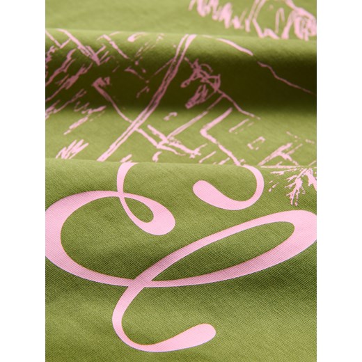 Reserved - T-shirt z nadrukiem - zielony Reserved M Reserved