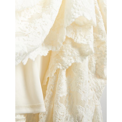 Reserved - Spódnica z koronką - złamana biel Reserved L Reserved