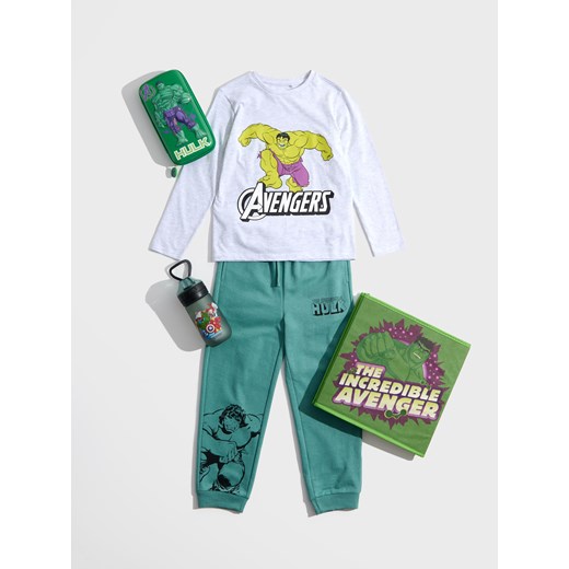 Sinsay - Koszulki z długimi rękawami 2 pack Avengers - wielobarwny Sinsay 140 (9-10 l) Sinsay