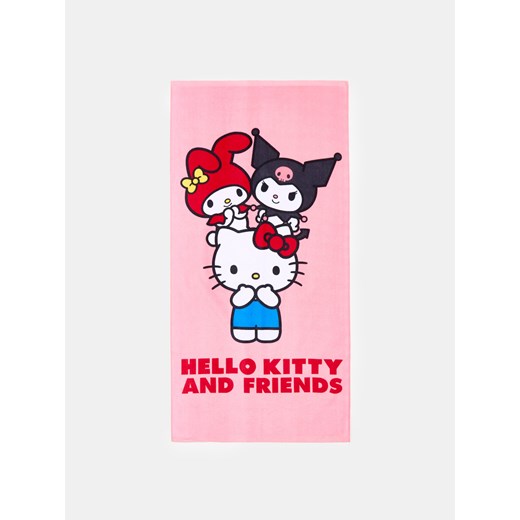 Sinsay - Ręcznik bawełniany Hello Kitty and Friends - różowy Sinsay One Size Sinsay