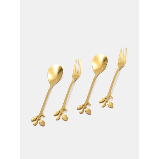 Sinsay - Zestaw sztućców 4pack - złoty Sinsay One Size Sinsay