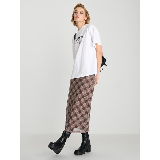 Sinsay - Koszulka z nadrukiem - biały Sinsay S Sinsay