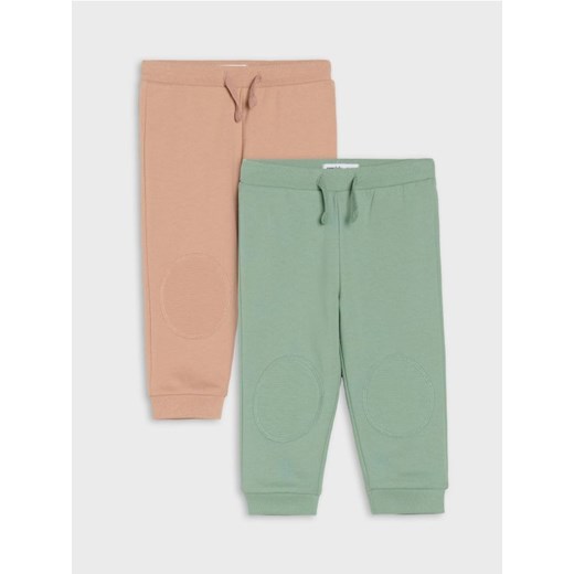 Sinsay - Spodnie 2 pack - zielony ze sklepu Sinsay w kategorii Odzież dla niemowląt - zdjęcie 184778625