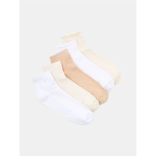 Sinsay - Skarpetki z falbanami 5pack - wielobarwny ze sklepu Sinsay w kategorii Skarpetki damskie - zdjęcie 184778677