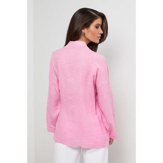 Rodier Lin Lniany kardigan w kolorze jasnoróżowym Rodier Lin M/L wyprzedaż Limango Polska