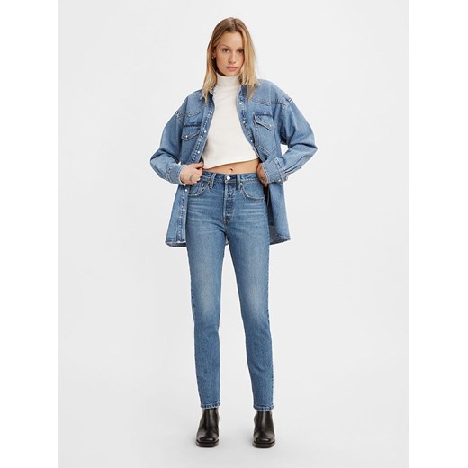 Levi&apos;s Dżinsy &quot;501&quot; - Skinny fit - w kolorze niebieskim ze sklepu Limango Polska w kategorii Jeansy damskie - zdjęcie 184780165