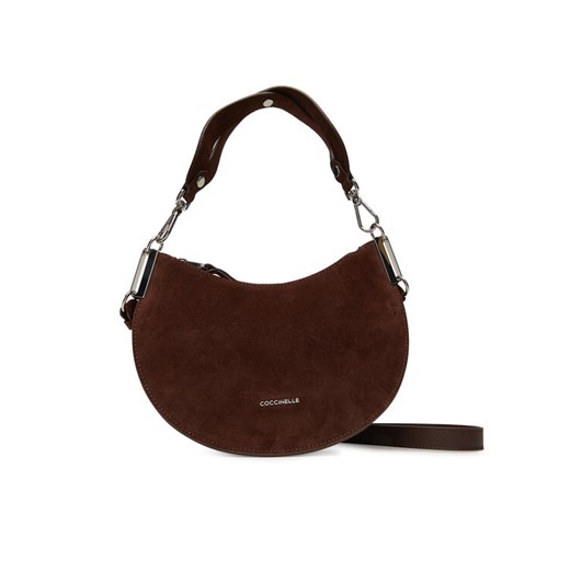 Coccinelle Torebka QKG Coccinellesunup Suede E1 QKG 13 03 Brązowy ze sklepu MODIVO w kategorii Torebki hobo - zdjęcie 184780208