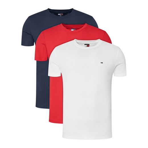 Tommy Jeans Komplet 3 t-shirtów DM0DM21579 Kolorowy Slim Fit ze sklepu MODIVO w kategorii T-shirty męskie - zdjęcie 184780866