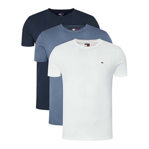 Tommy Jeans Komplet 3 t-shirtów DM0DM21579 Kolorowy Slim Fit ze sklepu MODIVO w kategorii T-shirty męskie - zdjęcie 184780885