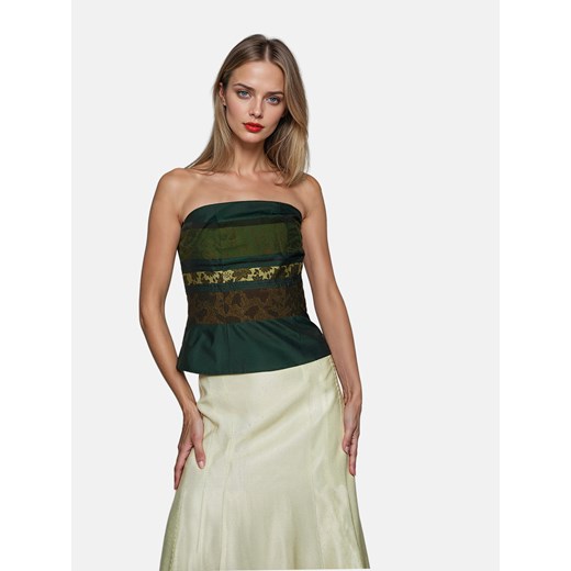 Zielony gorset damski Potis & Verso Gracja ze sklepu Eye For Fashion w kategorii Gorsety - zdjęcie 184781078