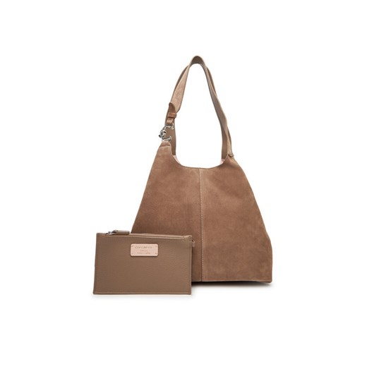 Torebka Coccinelle The Coccinelle C-Easy E1 THE 11 02 01 Szary ze sklepu eobuwie.pl w kategorii Torby Shopper bag - zdjęcie 184781179