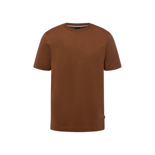 BOSS Koszulka męska - Thompson Mężczyźni Bawełna brązowy jednolity ze sklepu vangraaf w kategorii T-shirty męskie - zdjęcie 184781629