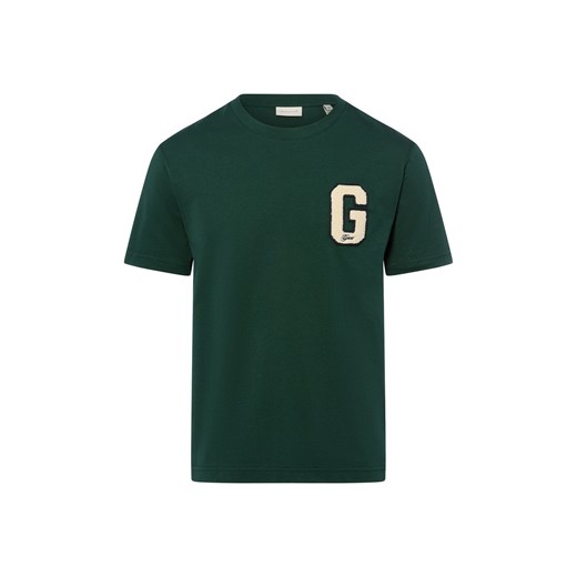 Gant Koszulka męska Mężczyźni Bawełna jodłowy jednolity ze sklepu vangraaf w kategorii T-shirty męskie - zdjęcie 184781636