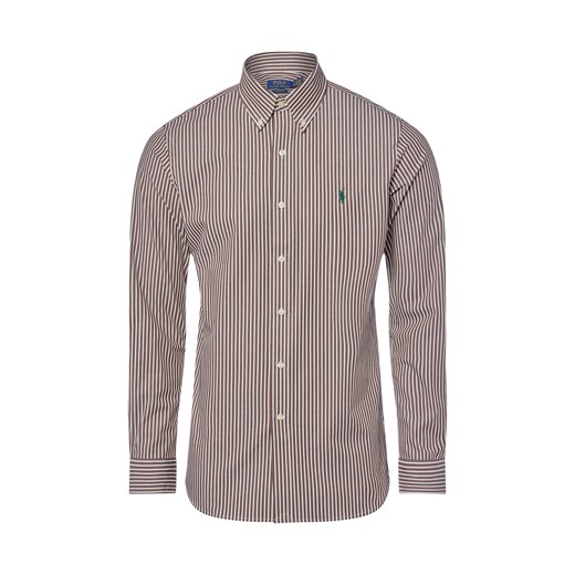 Polo Ralph Lauren Koszula męska Mężczyźni Regular Fit Bawełna brązowy w paski ze sklepu vangraaf w kategorii Koszule męskie - zdjęcie 184781639