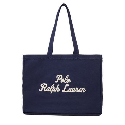 Polo Ralph Lauren Męski shopper Mężczyźni granatowy jednolity ze sklepu vangraaf w kategorii Torby męskie - zdjęcie 184781697