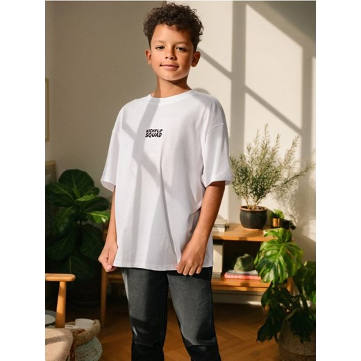 Sinsay - Koszulka z nadrukiem na plecach - biały ze sklepu Sinsay w kategorii T-shirty chłopięce - zdjęcie 184782935
