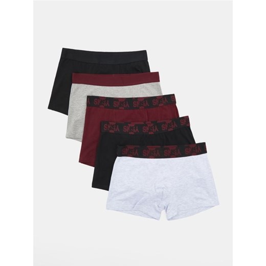 Sinsay - Bokserki Classic 5 pack - czarny ze sklepu Sinsay w kategorii Majtki męskie - zdjęcie 184782946