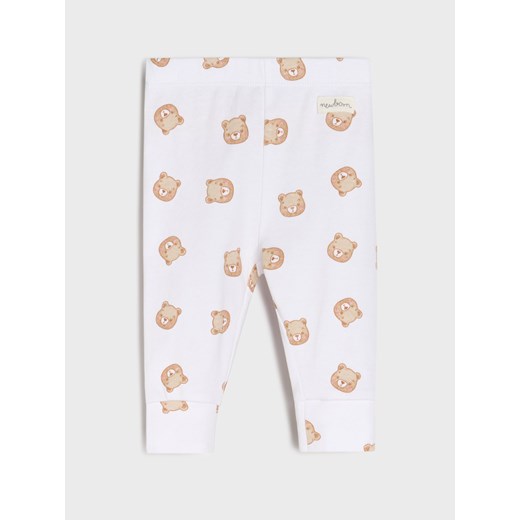 Sinsay - Bawełniane legginsy 2 pack - błękitny Sinsay 56 (Newborn) Sinsay