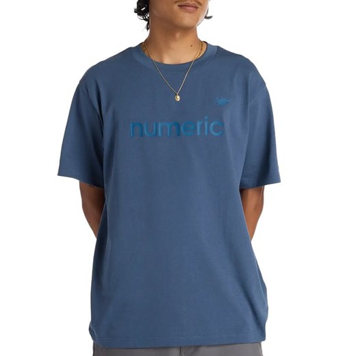 Koszulka męska New Balance MT51955VTI - granatowa ze sklepu streetstyle24.pl w kategorii T-shirty męskie - zdjęcie 184784357
