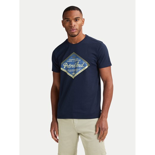 Petrol Industries T-Shirt M-1050-TSR634 Granatowy Regular Fit ze sklepu MODIVO w kategorii T-shirty męskie - zdjęcie 184784879