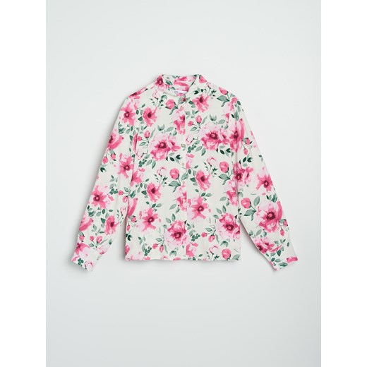 Sinsay - Koszula w kwiaty - wielobarwny Sinsay S Sinsay