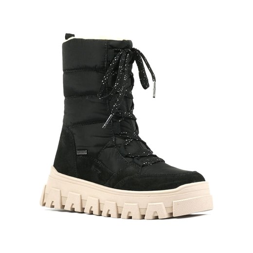 Richter Shoes Kozaki zimowe "Iron" w kolorze czarnym 34 wyprzedaż Limango Polska