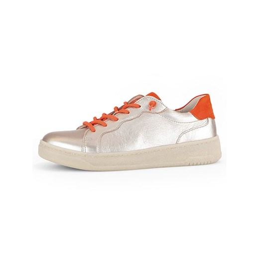 Gabor Skórzane sneakersy w kolorze beżowo-pomarańczowym ze sklepu Limango Polska w kategorii Trampki damskie - zdjęcie 184786936
