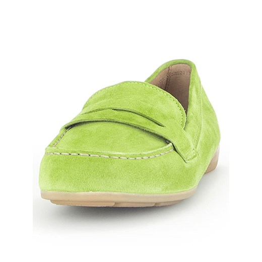 Gabor Skórzane mokasyny w kolorze zielonym Gabor 39 okazyjna cena Limango Polska