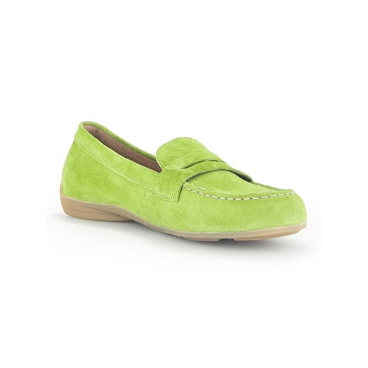 Gabor Skórzane mokasyny w kolorze zielonym Gabor 39 okazyjna cena Limango Polska