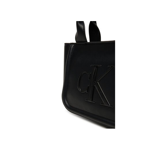 Torebka Calvin Klein Bold Ck Small Tote With Strap LV04F3219G Czarny Calvin Klein 00 eobuwie.pl