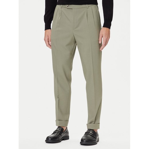 BOSS Spodnie materiałowe C-Perin-DPL 50545822 Zielony Tapered Fit ze sklepu MODIVO w kategorii Spodnie męskie - zdjęcie 184787629
