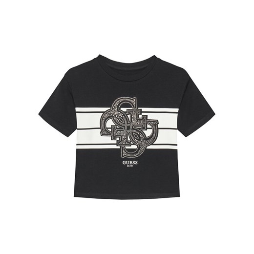 Guess T-Shirt J5YI09 K6YW4 Czarny Regular Fit ze sklepu MODIVO w kategorii T-shirty chłopięce - zdjęcie 184787708