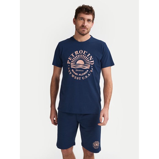Petrol Industries T-Shirt M-1050-TSR127 Granatowy Regular Fit ze sklepu MODIVO w kategorii T-shirty męskie - zdjęcie 184787725